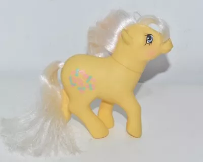 Buy My Little Pony G1 Kiss Curl Yellow 1984 Hasbro Vintage Girls Toy Collectable • 14.99£