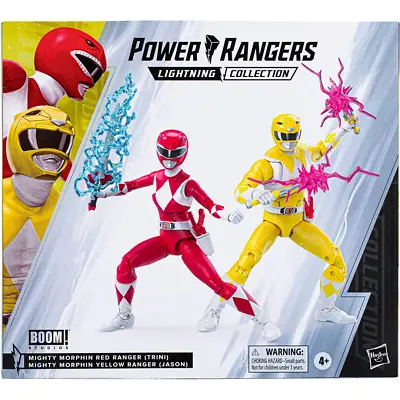 Buy Power Rangers Mighty Morphin Yellow Ranger And Red Ranger Lightning Collection • 24.99£