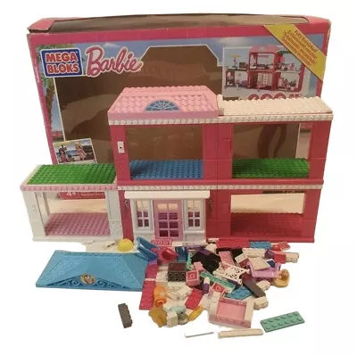 Buy Barbie Mega Bloks Build N Play Fab Mansion 80149 Set House Bricks Read Info • 21.99£