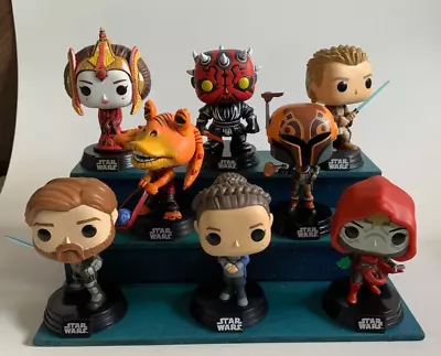 Buy Funko Pop / Black Series 3 Tier Display Stand - Star Wars Marvel  - Blue • 9.99£