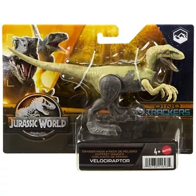 Buy Mattel Jurassic World Danger Pack Velociraptor Dino Trackers Dinosaur Figure • 9.49£