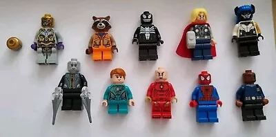 Buy 10x Genuine Lego Marvel Super Hero Minifigures Bundle. Thor Iron-man + Others • 18.99£