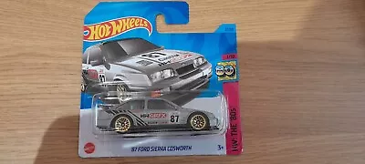 Buy 2023 Hot Wheels '87 Ford Sierra Cosworth Silver J Case Boxed Shipping • 3.99£