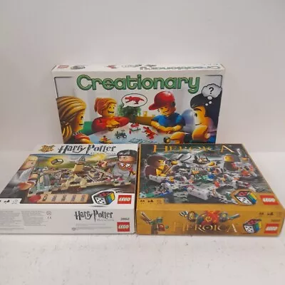 Buy Lego Board Game Bundle Creationary Heroica Fortaan Harry Potter Hogwarts RMF16GB • 9.99£