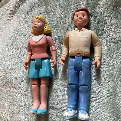 Buy 1993 Vintage Fisher Price Loving Family Dolls: Mother And Father Mam And Dad • 5.99£