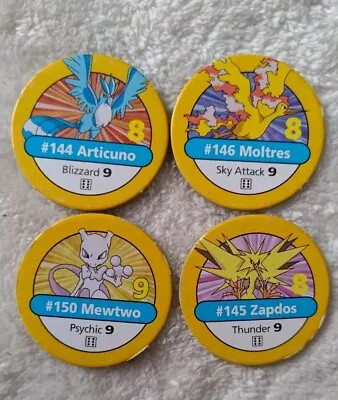 Buy Pokemon Master Trainer Board Game 1999 Hasbro - Yellow Tokens Set Of 4 • 8.99£