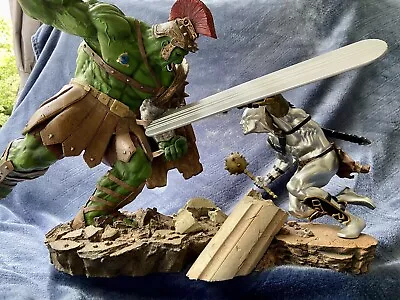 Buy Green Scar Vs The Silver Savage - Diorama Collection - Sideshow - #484/900 Rare • 505.83£