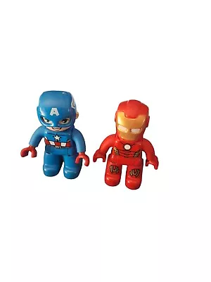 Buy LEGO Duplo Marvel Iron Man & Captain America Mini Figures • 7.86£