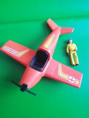 Buy FISHER PRICE Adventure People Daredevil Stunt Plane + Pilot Vintage 1974 Red • 14.99£