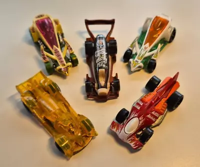 Buy Hot Wheels Cars X5 - Carbonator, Preying Menace X2, Hammer Down, Hi-Tech Missile • 14.99£