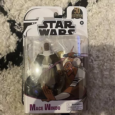 Buy Star Wars Black Series Mace Windu Jedi General Clone Wars 50th Anniversary New • 15£