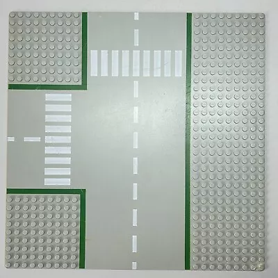 Buy Vintage LEGO Grey Baseplate 32 X 32 9-Stud T Intersection With Road Pattern • 4.99£