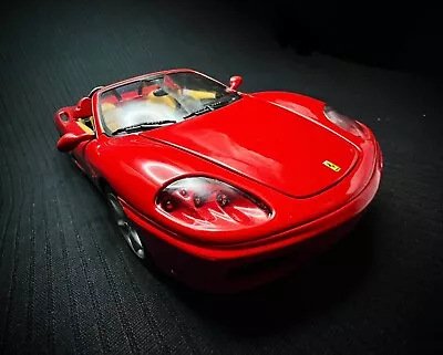 Buy 1/18 Hot Wheels Ferrari 360 Spider In Red Collectible Model - Burago KK • 34.99£