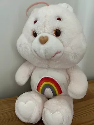 Buy Vintage 1980s Care Bear Rainbow Plush Large 13” • 4.95£