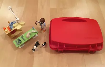 Buy Playmobil City Life Vet Visit Playset With Carry Case 5653 • 4£