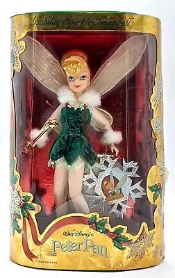 Buy 1999 Disney's Peter Pan Holiday Sparkle Tinkerbell, Mattel 25566, Box Damaged • 55.54£