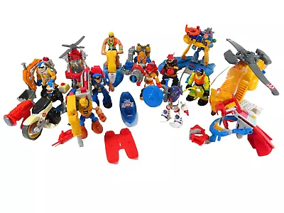 Buy Vintage Fisher Price -Rescue Heroes Figure Bundle X11 - 1998 With Accessories • 19.99£