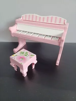 Buy Barbie Musical Battery Piano Grand Piano With Stool 1993 Mattel Vintage 90s • 29.99£