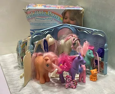 Buy *My Little Pony Bundle / Grooming Parlour / Accessories / 6 Ponies + Cat • 40£