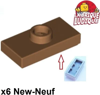 Buy LEGO 6x Flat Modified 1x2 1 Stud With Groove Tenon Medium Nougat 15573 New • 2.59£