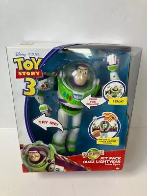 Buy Disney Toy Story 3 JET PACK 12  Buzz Lightyear Electronic Deluxe Figure Mattel • 39.99£