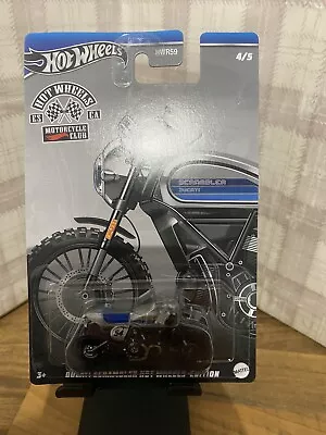 Buy Hot Wheels Motorcycle Club - HWR59 - Ducati Scrambler Hotwheels Edition - BNIP • 5.99£