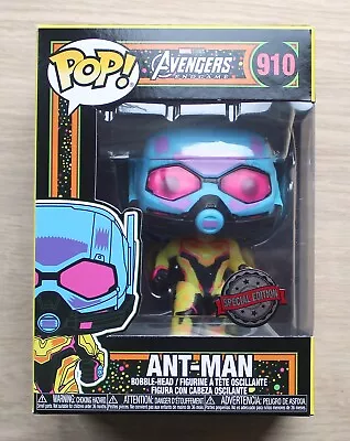 Buy Funko Pop Marvel Ant-Man Black Light + Free Protector • 19.99£
