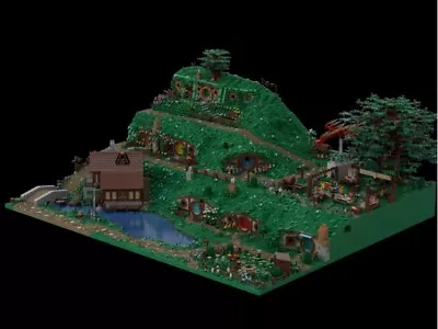 Buy LOTR Hobbit Hobbiton Shire Building Block Set The Lord Of The Rings Lego MOC • 2,200£