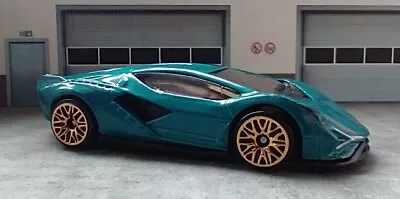 Buy Hot Wheels Lamborghini Sian (teal). Superb Condition, Loose. • 4.95£
