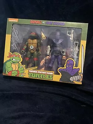 Buy Neca Teenage Mutant Ninja Turtles Raphael And Foot Soldier • 70£