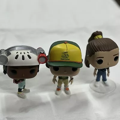 Buy 3x Loose Stranger Things Funko Pops - Eleven, Erica And Dustin No Boxes Netflix • 15.99£