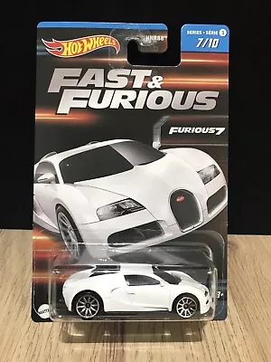 Buy Hot Wheels Bugatti Veyron  Fast And Furious 7 - HNR88  #7/10 • 3.99£