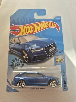 Buy Audi RS6 Blue Hot Wheels Car Long Card  • 8.99£