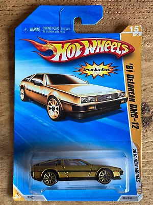 Buy Hot Wheels 81 Delorean DMC-12 Gold * Opening Rear Hatch [Combine P&P] • 13.75£