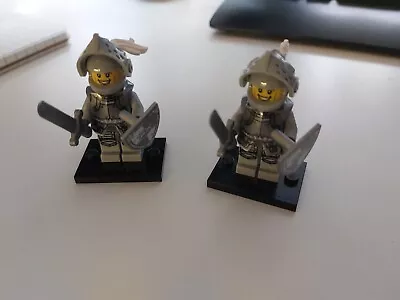 Buy LEGO Heroic Knight Minifigure X2 Col132  Series 9  • 25£