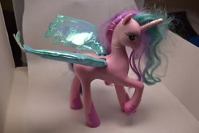 Buy My Little Pony Talk Light Up Princess Celestia Unicorn Figure Hasbro Circa 2010 • 13.99£