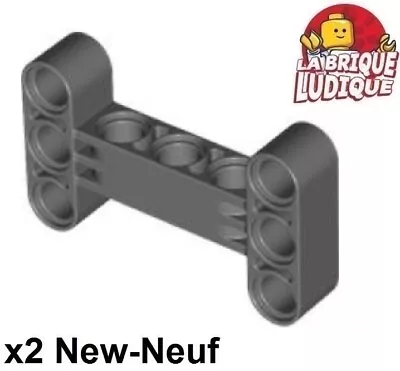 Buy LEGO Technic 2x Liftarm 3x5 Perpendicular H Shape Dark Grey/Dark B Gray 14720 • 2.82£