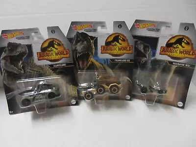 Buy Hot Wheels Jurassic World T Rex Giganotosaurus Velociraptor Beta New & Sealed • 14.95£