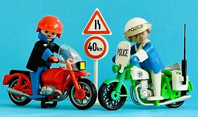 Buy PLAYPEOPLE MOTORBIKE RIDING ITEMS VINTAGE 1980’s MARX PLAYMOBIL • 4.50£