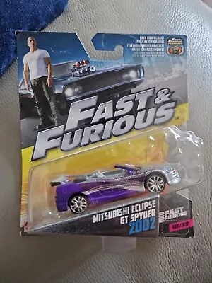 Buy Mattel Fast And Furious 1:55 Mitsubishi Eclipse GT Spyder • 45£