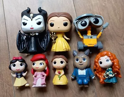 Buy Disney Funko Pops & Mystery Minis Bundle, Belle, Maleficent, Walle, Snow, Ariel  • 19.99£