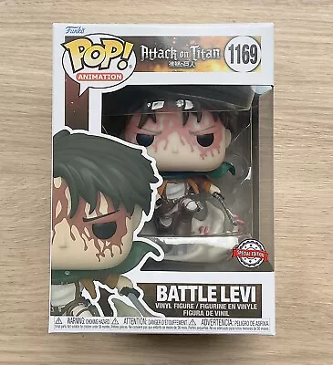 Buy Funko Pop Attack On Titan Battle Levi Bloody #1169 + Free Protector • 39.99£