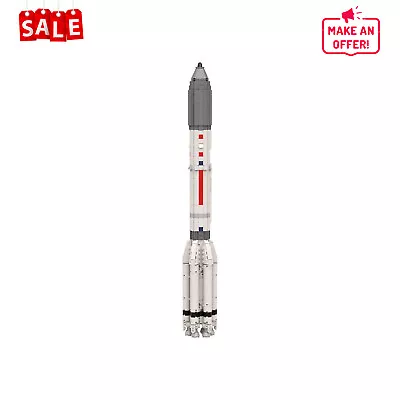 Buy M-Type Carrier Rocket Model 1:110 Saturn V Scale  794 Parts Building Toys • 53.50£