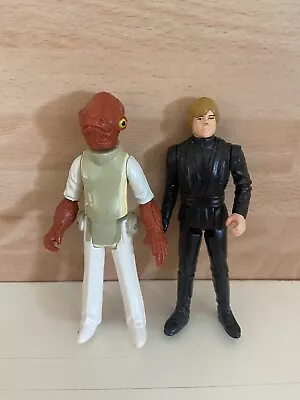 Buy Vintage Star Wars Kenner Figures Luke Skywalker 1983 Admiral Ackbar 1983 • 10£