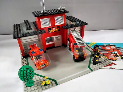 Buy Vintage Legoland 6382 Fire Station With Two Fire Engines 1985 With Instructions • 6£