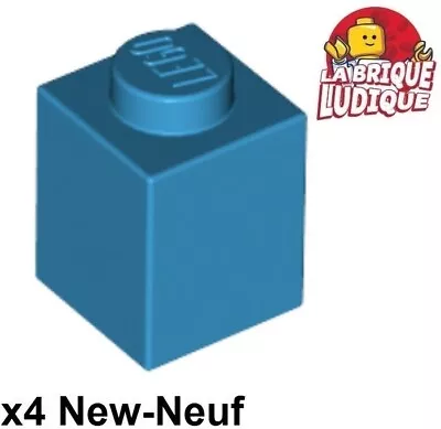Buy LEGO 4x Brick Brick 1x1 Dark Azure/Dark Azure 3005 NEW • 1.34£