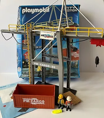 Buy Playmobil 5254 City Action Battery Operated Loading Terminal Cargo Crane *READ* • 19.99£