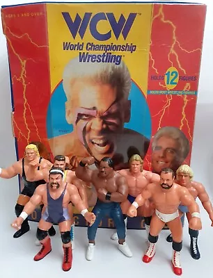 Buy WCW Collectors Case & 7 Galoob Figures - Bundle Lot - Ric Flair Hasbro WWF WWE • 139.99£