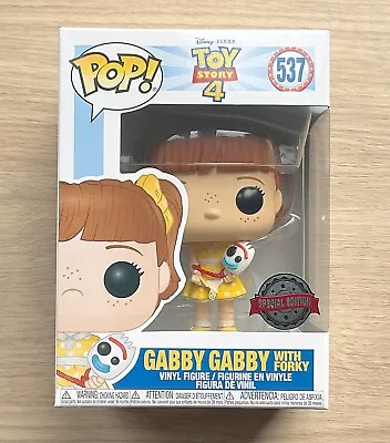 Buy Funko Pop Disney Toy Story Gabby Gabby With Forky #537 + Free Protector • 14.99£