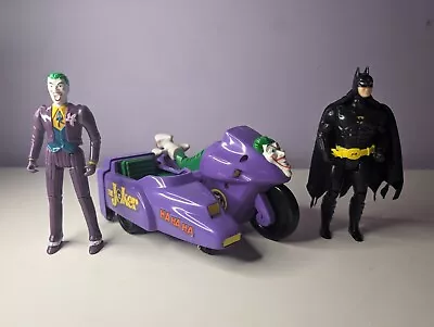 Buy Toybiz Jokers Motorbike And Launching Sidecar With Joker & Batman Grapple Figure • 34.95£